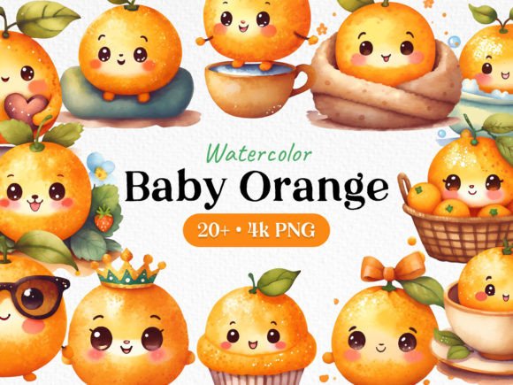 Bringing Warmth to Design with Watercolor Baby Orange Art