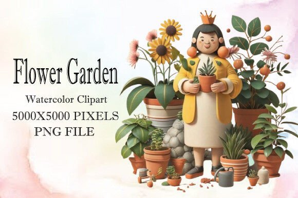 Flower Garden Watercolor Clipart 13: A Designer's Guide