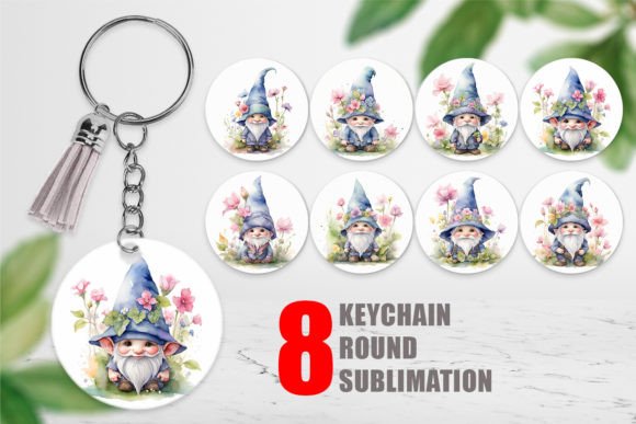 Keychain Watercolor Spring Gnome: A Playful Display Font for Creative Projects