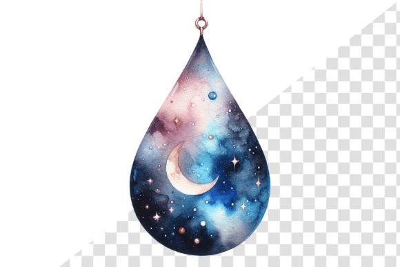 StellarDrip Celestial Watercolor: Where Art Meets Typography