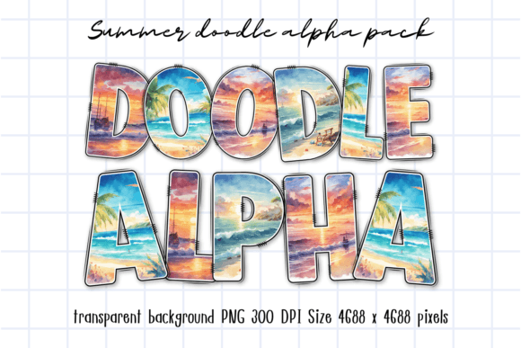 Summer Watercolor Beach Sunset Letters: Practical Design Insights