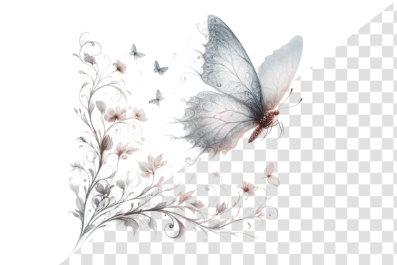 Watercolor Butterfly Clipart for Design Projects