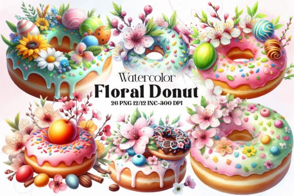 Watercolor Floral Donut Clipart: A Designer's Guide