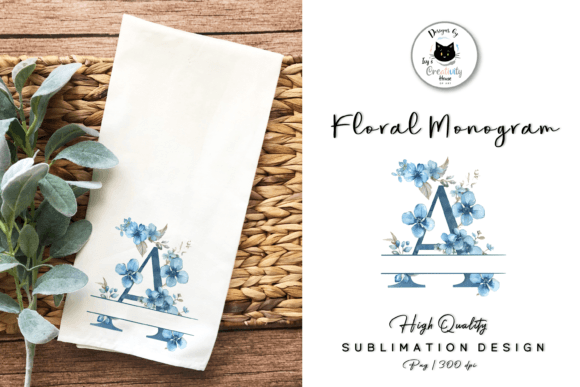 Watercolor Floral Monogram Letter Design Guide