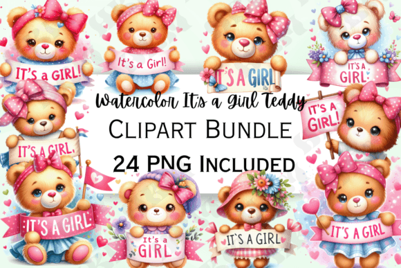 Watercolor Girl Bear Clipart: A Designer's Guide to Whimsical Visual Storytelling