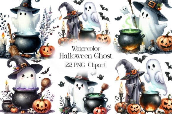 Watercolor Halloween Ghost: Redefining Spooky