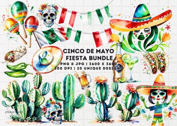 Watercolor Mexican Fiesta: A Cinco de Mayo Display Font