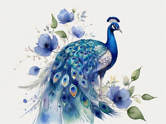 Watercolor Peacock: A Display Font With Artistic Depth