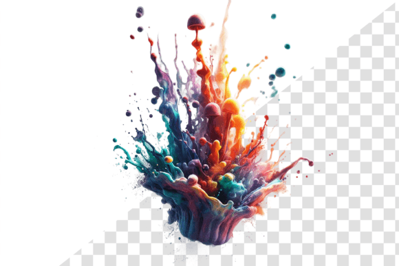 Watercolor Splash Clipart for Bold Branding