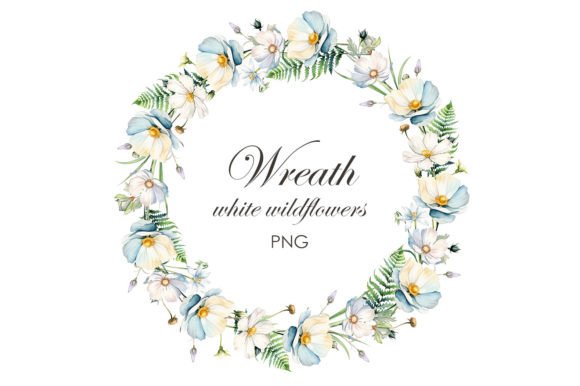 Watercolor White Wildflowers Frame PNG: A Designer’s Secret Weapon for Elegant Visuals