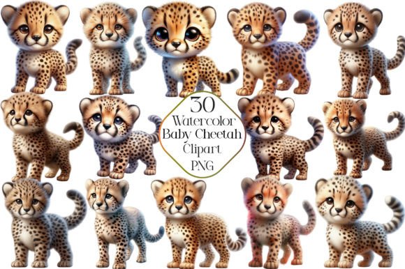 Why Watercolor Cute Baby Cheetah Clipart Belongs in Your Toolkit